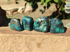 Polished Shattuckite Free Forms x 35 From Congo - Toprock Gemstones and Minerals 