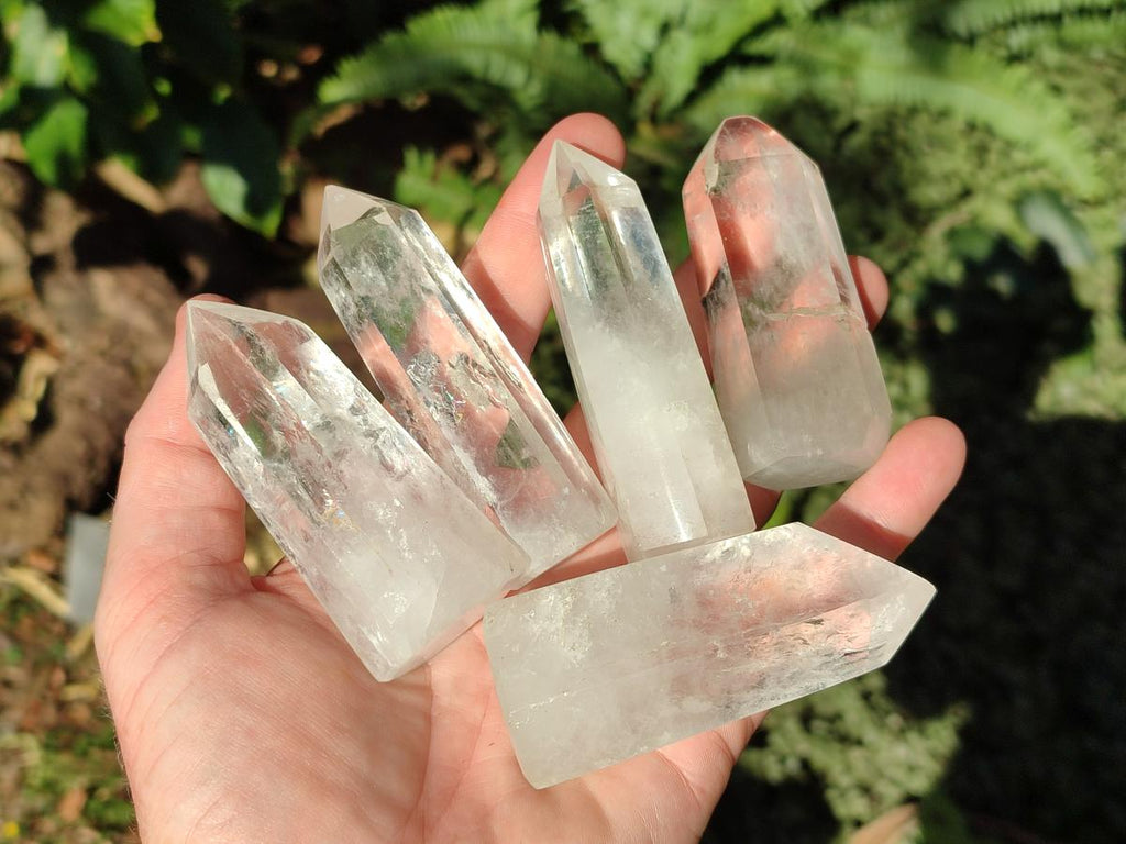Polished Clear Quartz Display Crystals x 12 From Madagascar - Toprock Gemstones and Minerals 