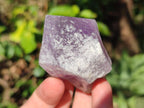 Natural Jacaranda Amethyst Single Crystals x 12 From Mumbwa, Zambia - Toprock Gemstones and Minerals 