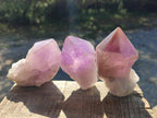 Natural Jacaranda Amethyst Single Crystals x 12 From Mumbwa, Zambia - Toprock Gemstones and Minerals 