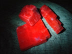 Natural Rhombohedral Sunset Orange Calcite Specimens x 12 From Spitzkop, Namibia - Toprock Gemstones and Minerals 