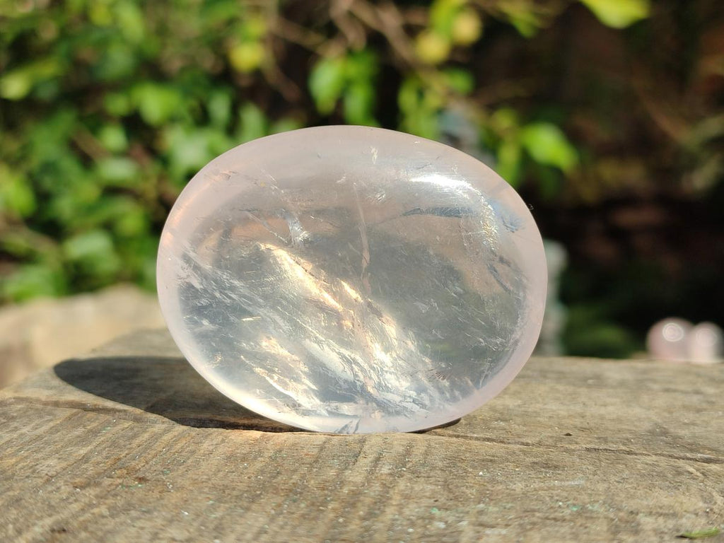 Polished Gemmy Rose Quartz Palm Stones x 20 From Madagascar - Toprock Gemstones and Minerals 