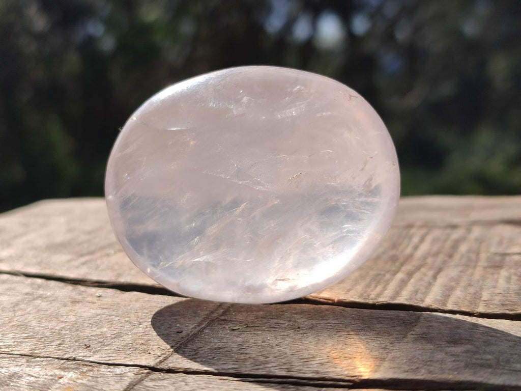 Polished Gemmy Rose Quartz Palm Stones x 20 From Madagascar - Toprock Gemstones and Minerals 