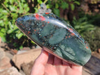Polished Bloodstone Standing Display Pieces x 2 From Swaziland - Toprock Gemstones and Minerals 