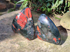 Polished Bloodstone Standing Display Pieces x 2 From Swaziland - Toprock Gemstones and Minerals 