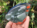 Polished Bloodstone Standing Display Pieces x 2 From Swaziland - Toprock Gemstones and Minerals 