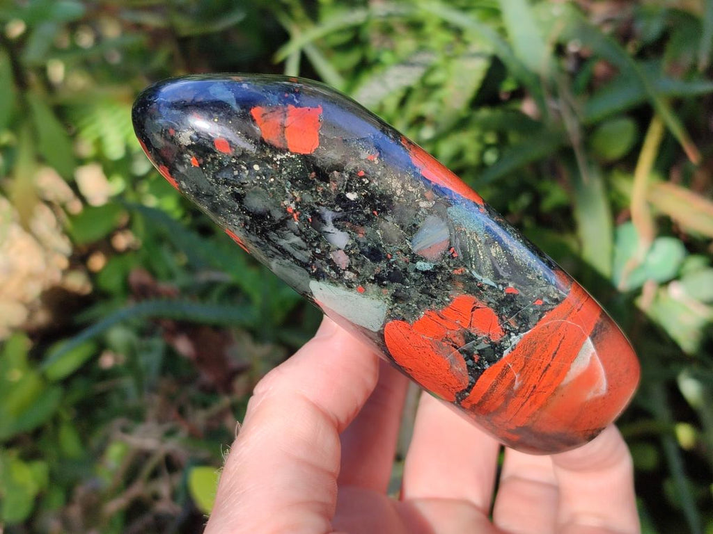 Polished Bloodstone Standing Display Pieces x 2 From Swaziland - Toprock Gemstones and Minerals 