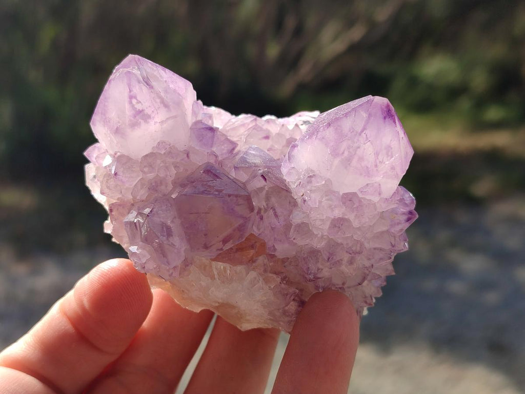 Natural Spirit Amethyst Clusters x 3 From Boekenhouthoek, South Africa - Toprock Gemstones and Minerals 