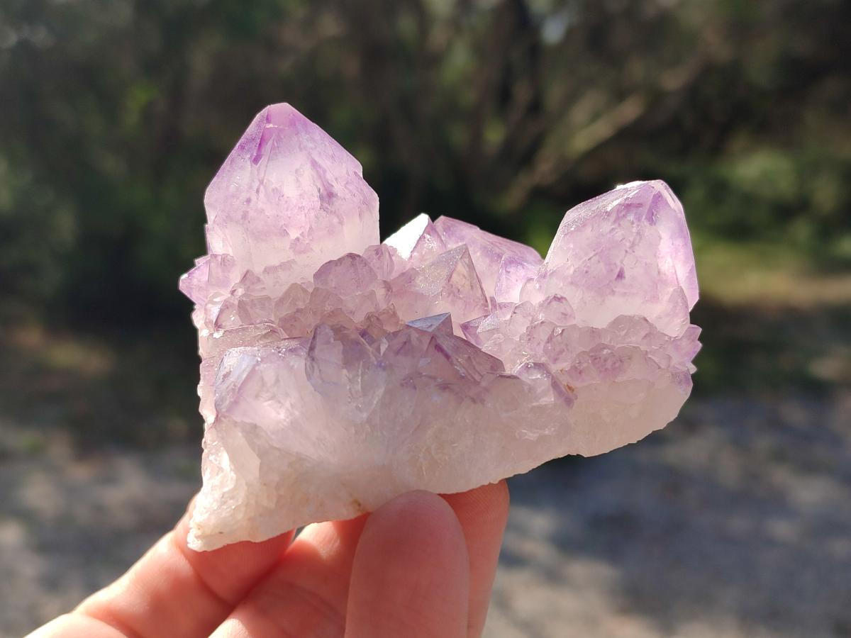 Natural Spirit Amethyst Clusters x 3 From Boekenhouthoek, South Africa - Toprock Gemstones and Minerals 