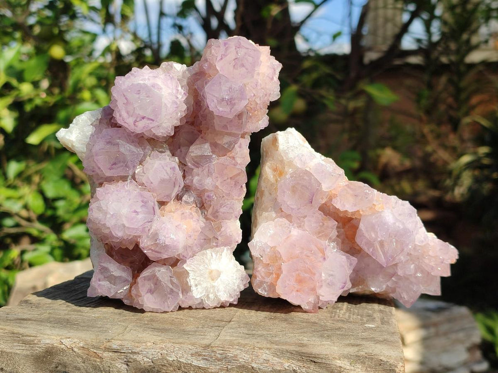 Natural Spirit Amethyst Clusters x 3 From Boekenhouthoek, South Africa - Toprock Gemstones and Minerals 