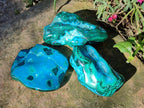 Polished Malacolla Free Forms x 3 From Kulukuluku, Congo - Toprock Gemstones and Minerals 