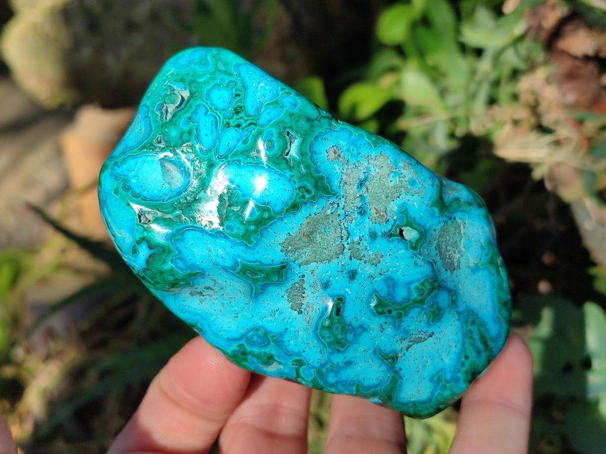 Polished Malacolla Free Forms x 3 From Kulukuluku, Congo - Toprock Gemstones and Minerals 