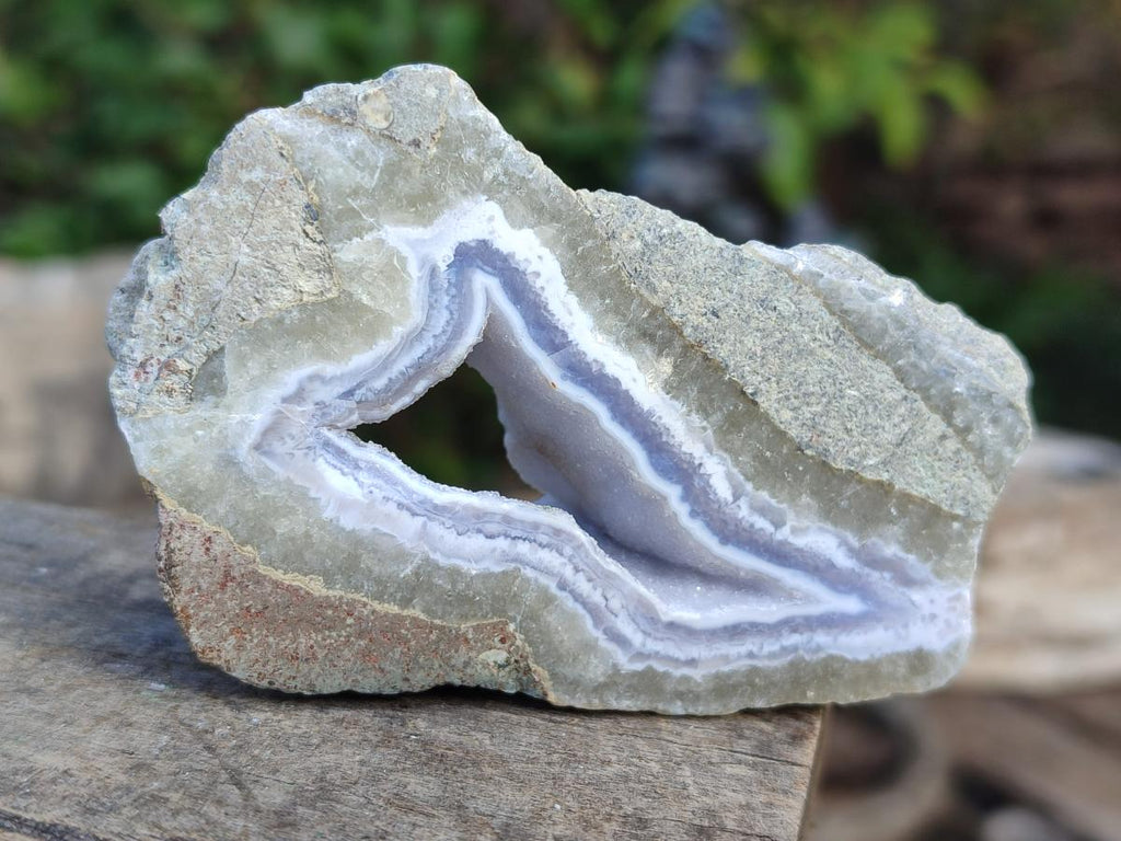 Polished Blue Lace Agate Geodes x 12 From Nsanje, Malawi - Toprock Gemstones and Minerals 