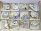 Polished Blue Lace Agate Geodes x 12 From Nsanje, Malawi - Toprock Gemstones and Minerals 