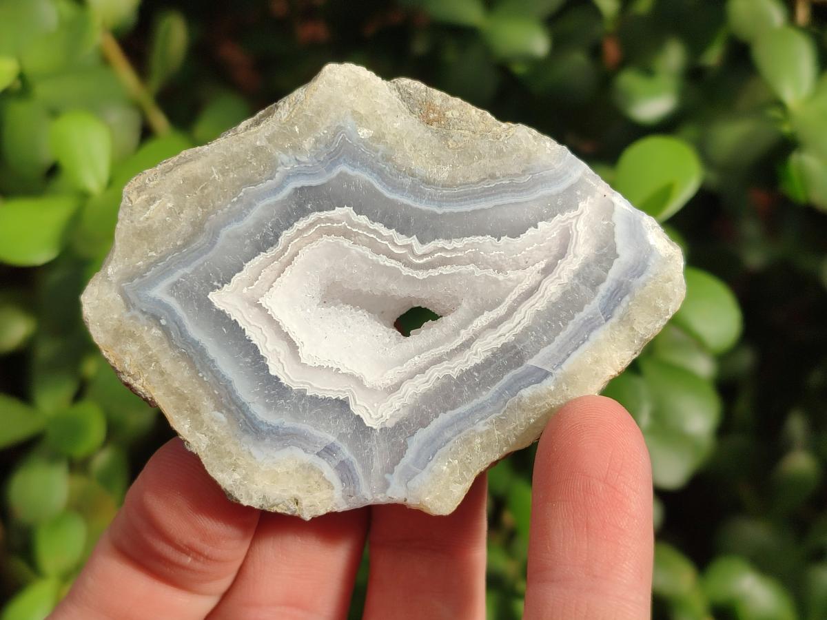 Polished Blue Lace Agate Geodes x 12 From Nsanje, Malawi - Toprock Gemstones and Minerals 