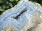 Polished Blue Lace Agate Geodes x 12 From Nsanje, Malawi - Toprock Gemstones and Minerals 