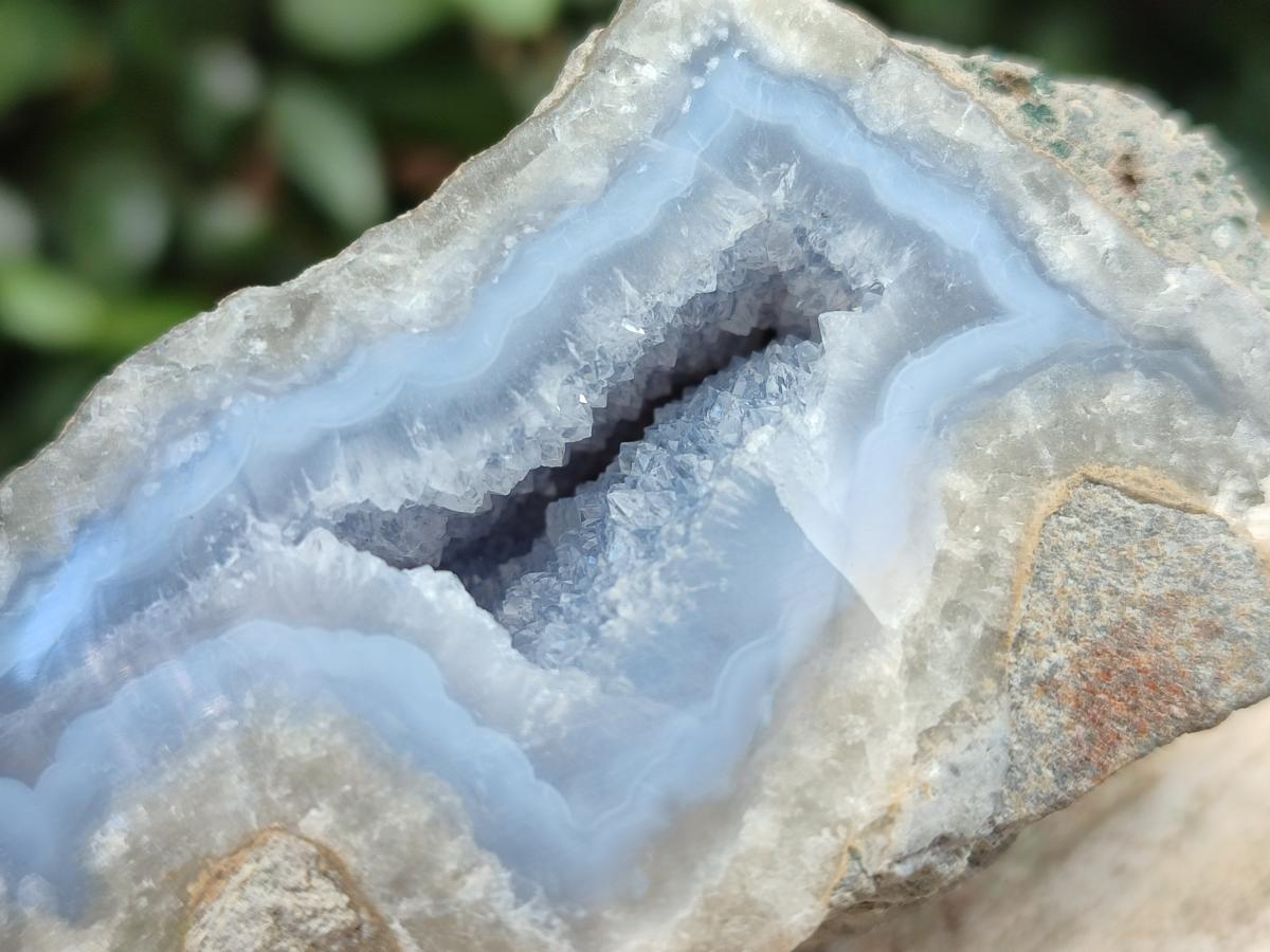 Polished Blue Lace Agate Geodes x 12 From Nsanje, Malawi - Toprock Gemstones and Minerals 