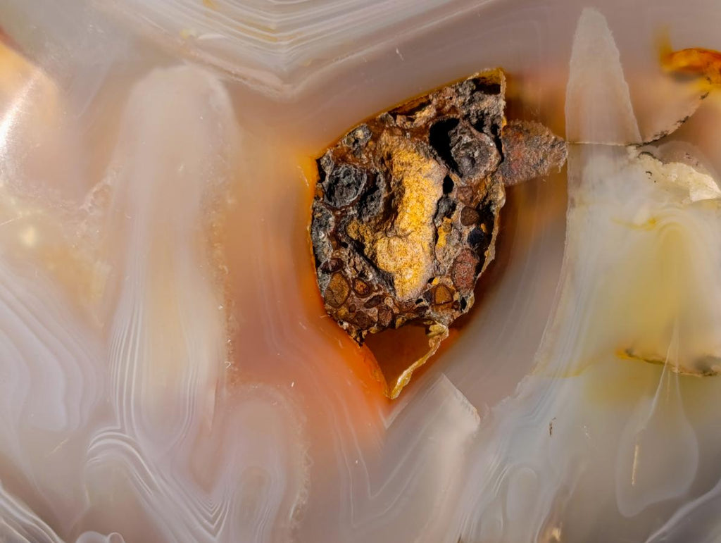 Polished Banded Agate Standing Display Pieces x 3 From Madagascar - Toprock Gemstones and Minerals 