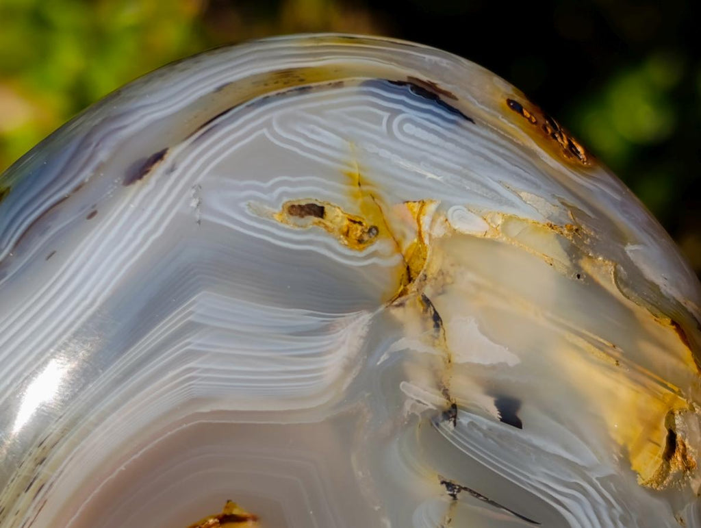 Polished Banded Agate Standing Display Pieces x 3 From Madagascar - Toprock Gemstones and Minerals 