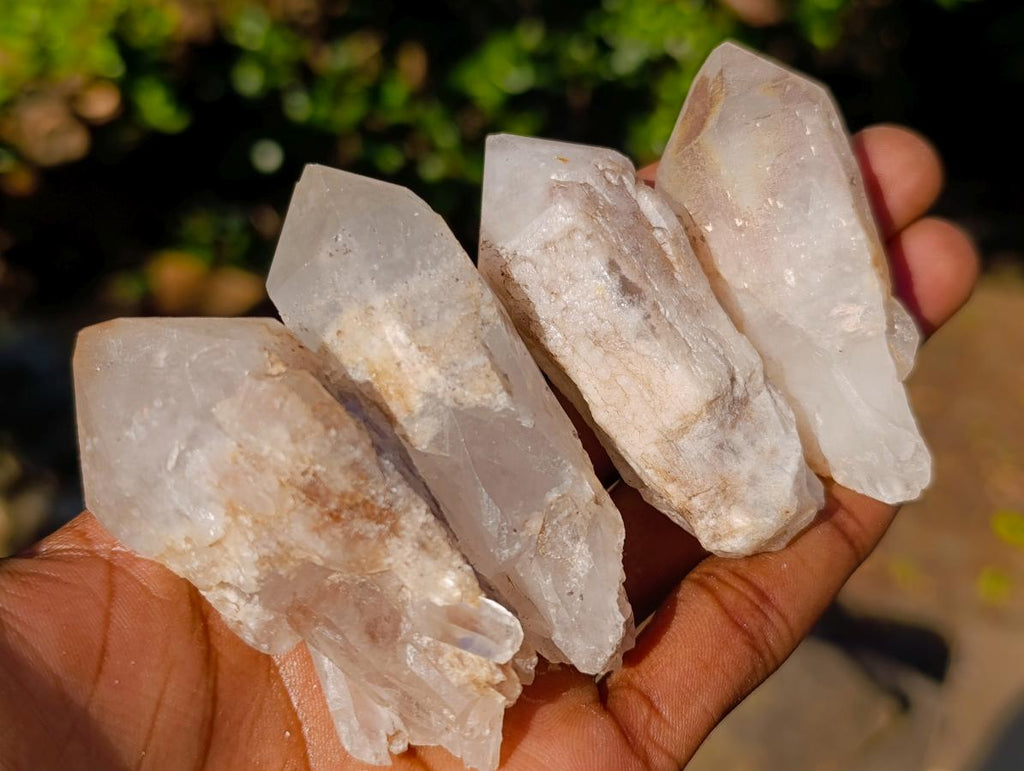 Natural Cascading "Anananas" Candle Quartz Crystals x 20 From Antsirabe, Madagascar - Toprock Gemstones and Minerals 