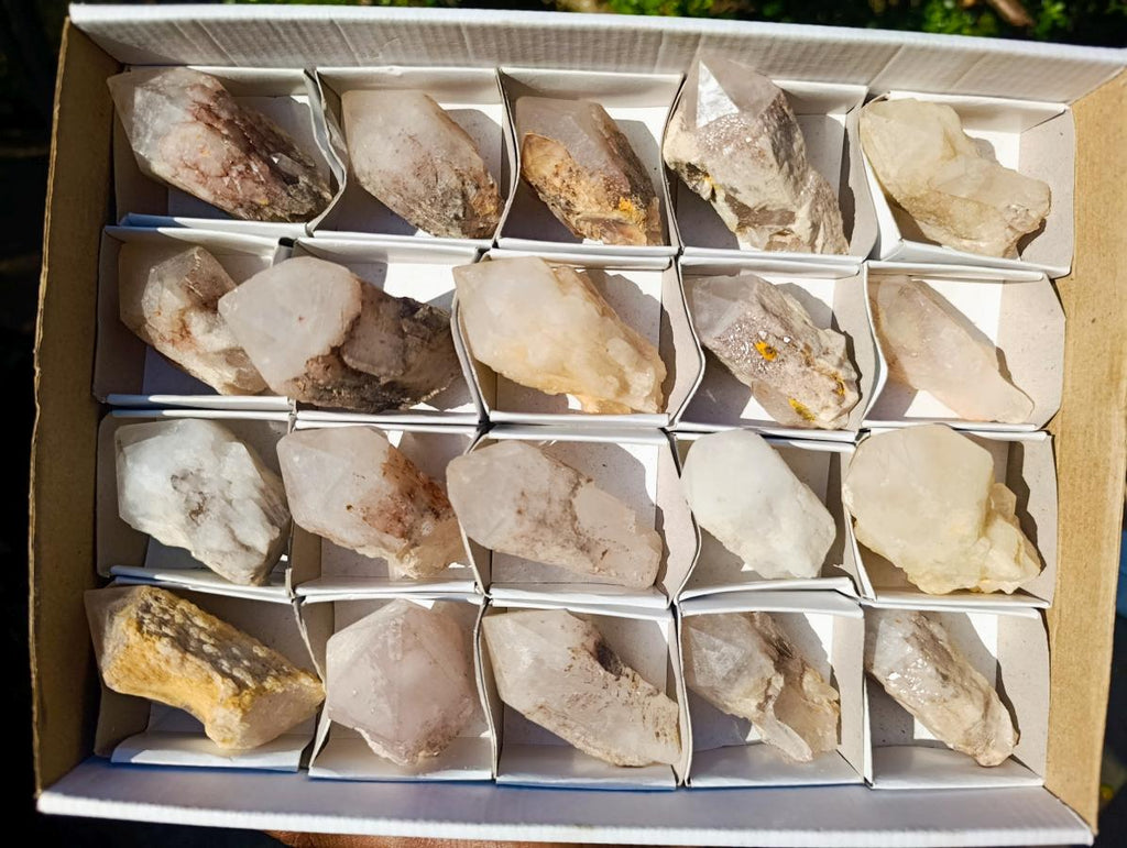 Natural Cascading "Anananas" Candle Quartz Crystals x 20 From Antsirabe, Madagascar - Toprock Gemstones and Minerals 