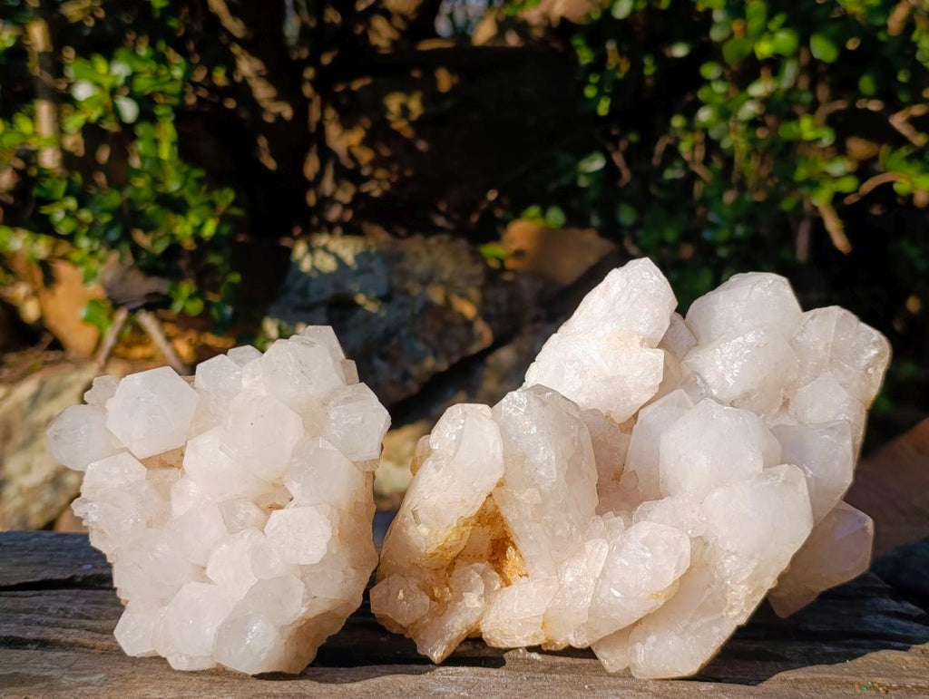 Natural Cascading Candle Quartz Clusters x 2 From Antsirabe, Madagascar