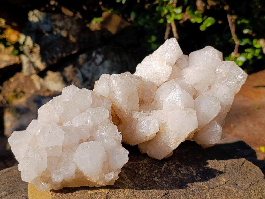 Natural Cascading Candle Quartz Clusters x 2 From Antsirabe, Madagascar