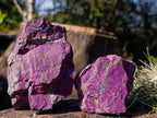 Natural Metallic Cobbed Purpurite Specimens x 12 From Erongo, Namibia - Toprock Gemstones and Minerals 