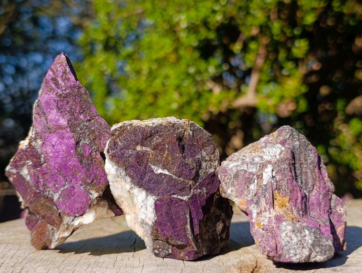 Natural Metallic Cobbed Purpurite Specimens x 12 From Erongo, Namibia - Toprock Gemstones and Minerals 
