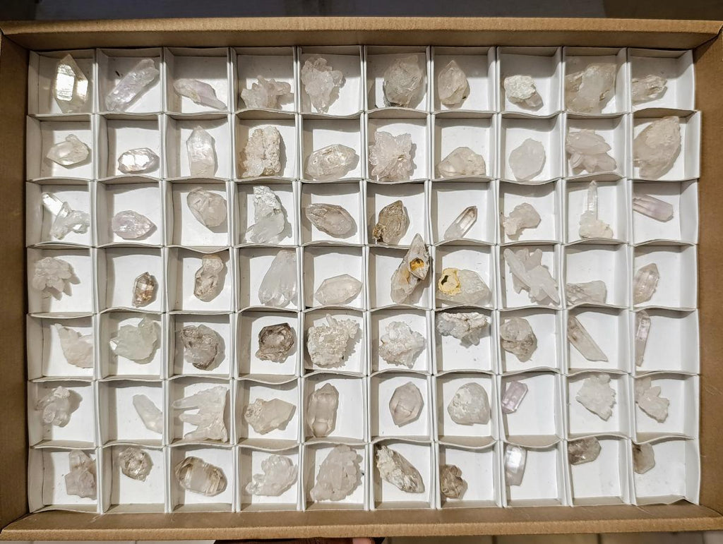 Natural Small Brandberg Quartz Crystals and Clusters x 70 From Brandberg, Namibia - Toprock Gemstones and Minerals 