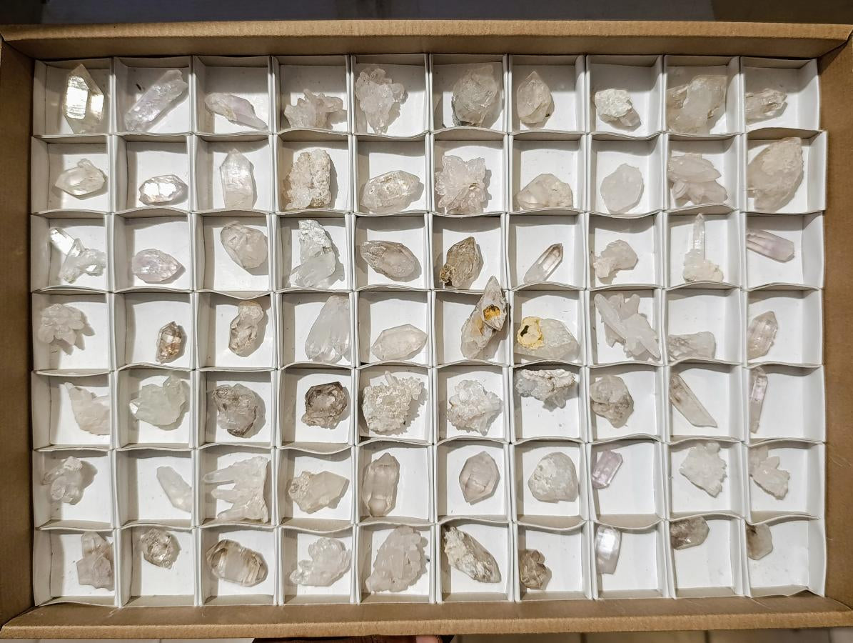Natural Small Brandberg Quartz Crystals and Clusters x 70 From Brandberg, Namibia - Toprock Gemstones and Minerals 