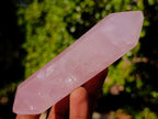 Polished Double Terminated Gemmy Rose Quartz Crystals x 12 From Madagascar - Toprock Gemstones and Minerals 