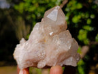 Natural Cascading White Phantom Smokey Luena Quartz Clusters x 6 From Luena, Congo