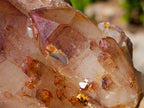 Natural Red Hematoid Quartz Crystal Clusters x 4 From Karoi, Zimbabwe