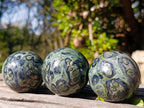Polished Stromatolite Spheres x 6 From Katsepy, Madagascar