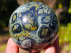 Polished Stromatolite Spheres x 6 From Katsepy, Madagascar