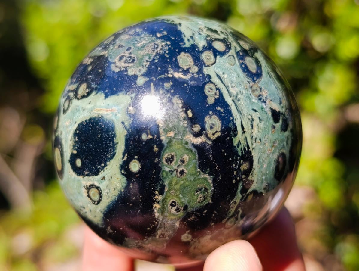 Polished Stromatolite Spheres x 6 From Katsepy, Madagascar