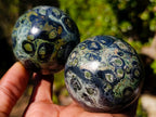 Polished Stromatolite Spheres x 6 From Katsepy, Madagascar