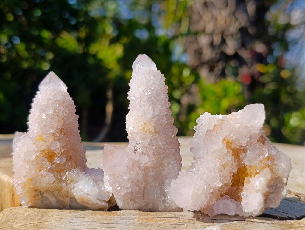 Natural Mix of Spirit Quartz Crystals and Clusters x 12 From Boekenhouthoek, South Africa