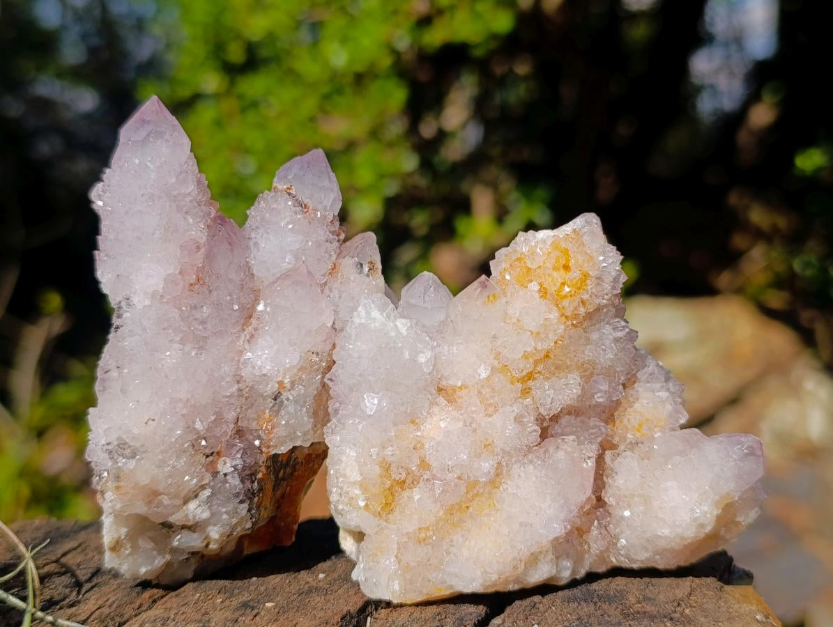Natural Mix of Spirit Quartz Crystals and Clusters x 12 From Boekenhouthoek, South Africa