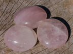 Polished Gemmy Rose Quartz Palm Stones x 35 From Madagascar - Toprock Gemstones and Minerals 