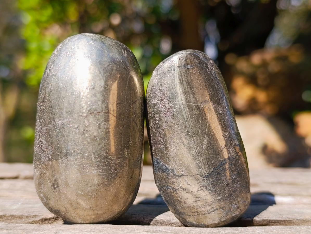 Polished Basalt Pharaoh Stone Free Forms x 12 From Iron Duke Mine, Zimbabwe