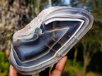 Polished One Side Red Shashe River Agate Nodules x 4 From Shashe River, Zimbabwe