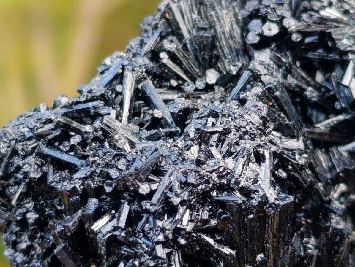Natural Schorl Black Tourmaline Cluster Specimens with Muscovite Mica x 6 From Erongo, Namibia