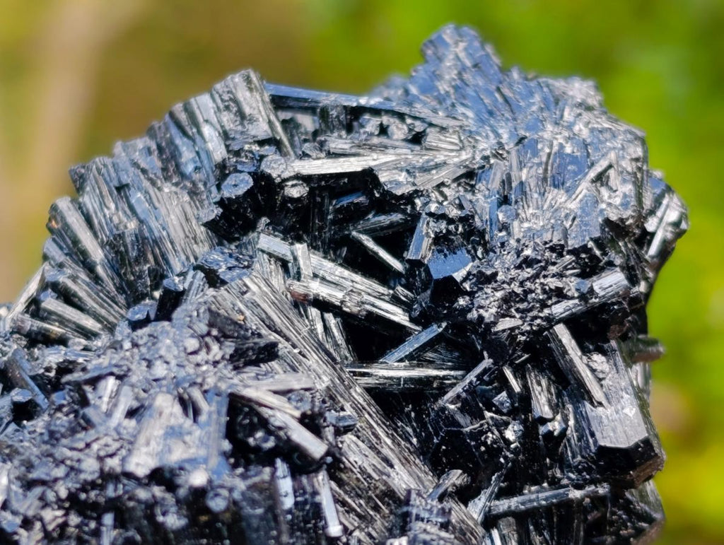 Natural Schorl Black Tourmaline Cluster Specimens with Muscovite Mica x 6 From Erongo, Namibia