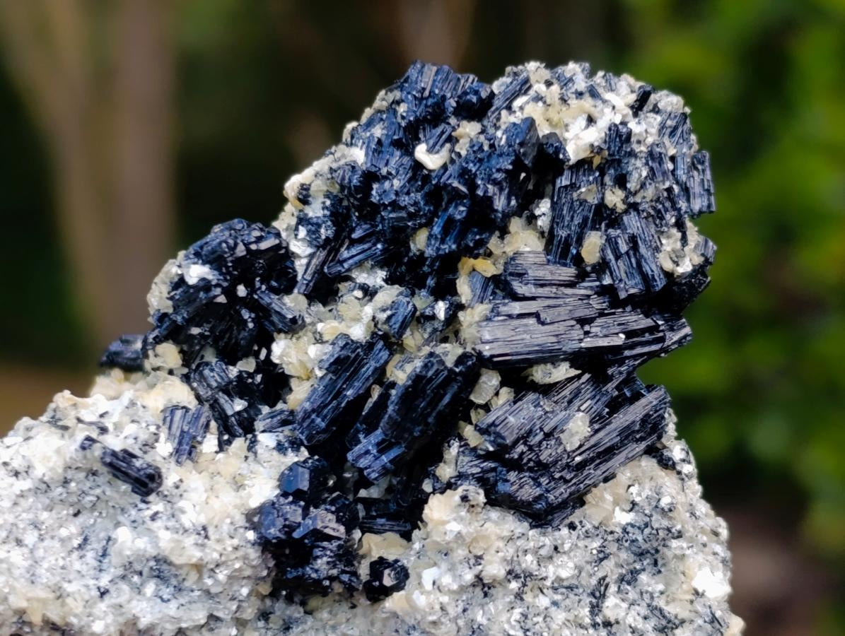 Natural Schorl Black Tourmaline Cluster Specimens with Muscovite Mica x 6 From Erongo, Namibia