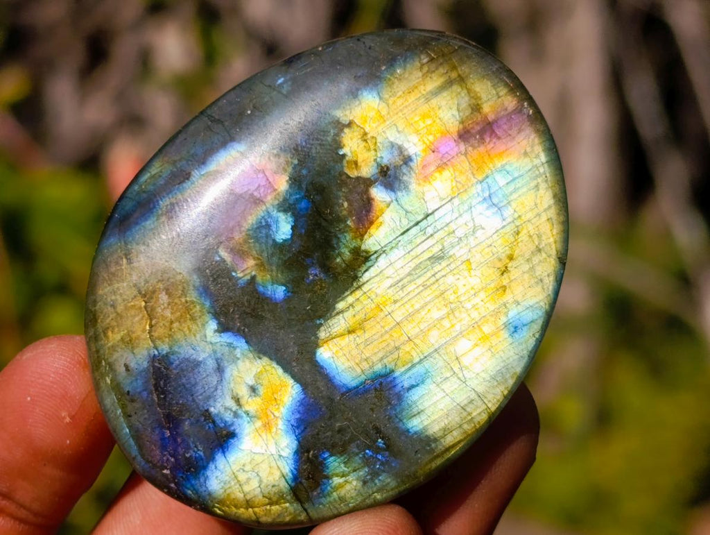 Polished Labradorite Palm Stones x 20 From Madagascar