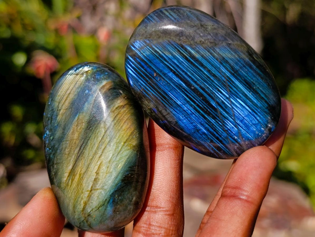 Polished Labradorite Palm Stones x 20 From Madagascar