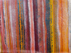 Polished Banded Tiger Iron Stone Standing Display Pieces x 2 From Prieska, South Africa
