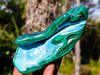 Polished Malacolla Free Forms x 4 From Kulukuluku, Congo